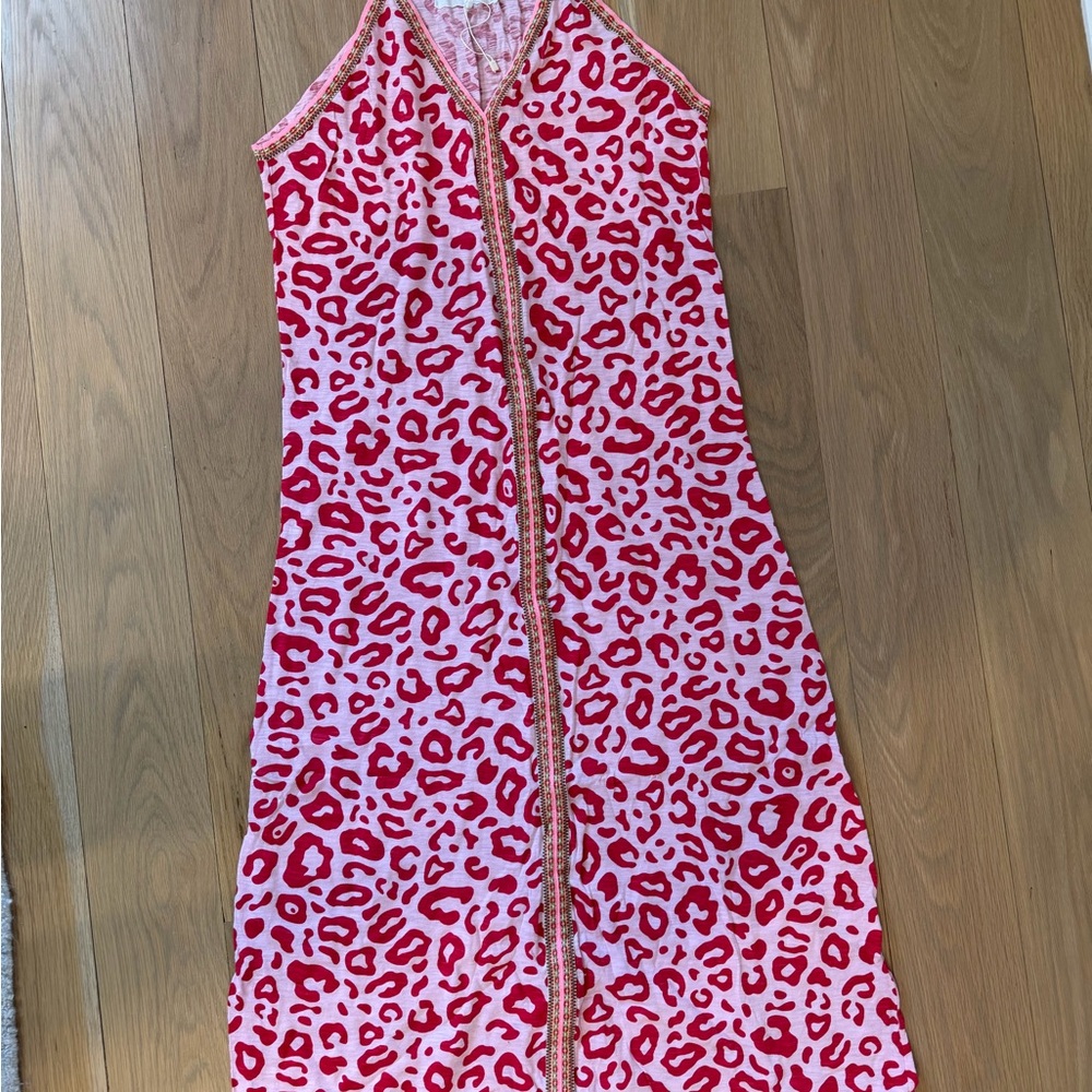 Pitusa Pink Leopard Print dress or coverup